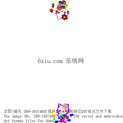 svg矢量绣花图下载