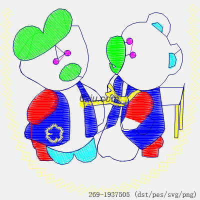 svg矢量绣花图下载