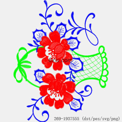 svg矢量绣花图下载
