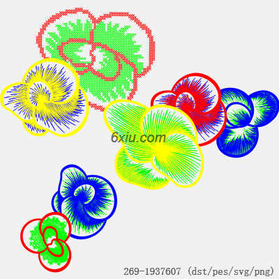 svg矢量绣花图下载