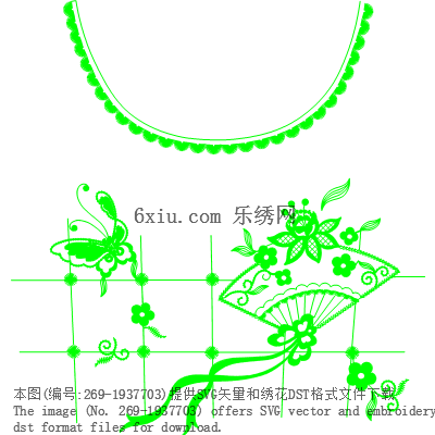 svg矢量绣花图下载