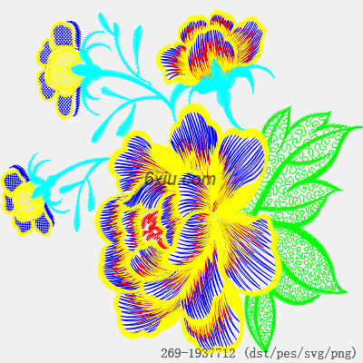 svg矢量绣花图下载