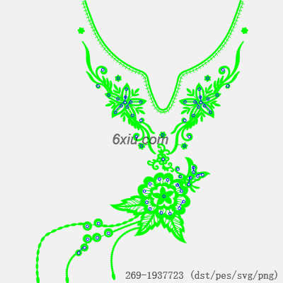 svg矢量绣花图下载