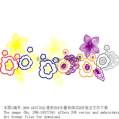 svg矢量绣花图下载
