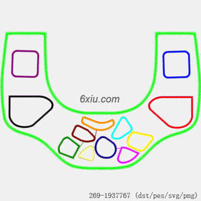 svg矢量绣花图下载