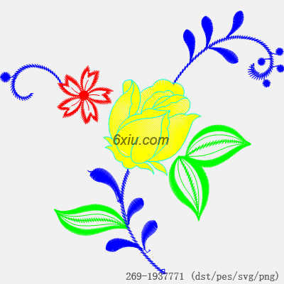 svg矢量绣花图下载