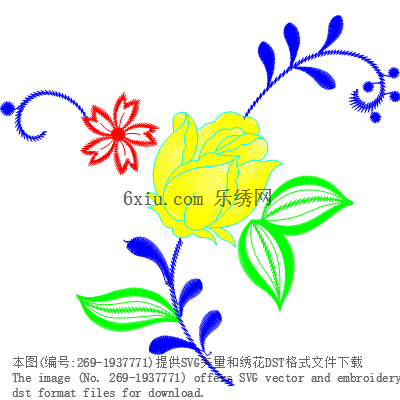 svg矢量绣花图下载