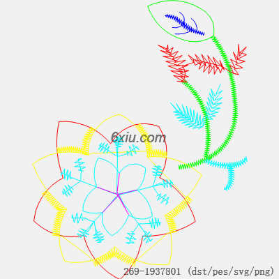 svg矢量绣花图下载