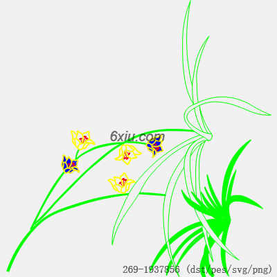 svg矢量绣花图下载