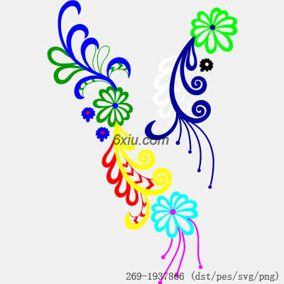 svg矢量绣花图下载