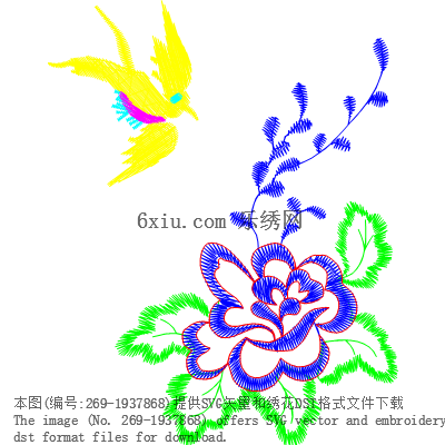 svg矢量绣花图下载