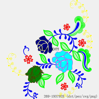 svg矢量绣花图下载