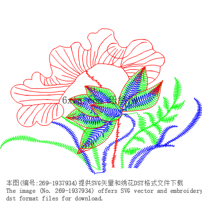 svg矢量绣花图下载