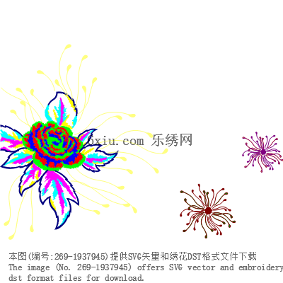 svg矢量绣花图下载