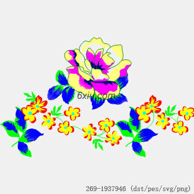 svg矢量绣花图下载
