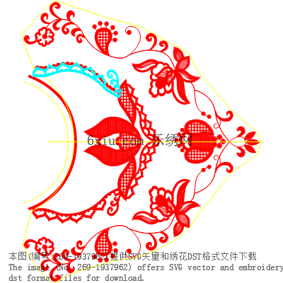 svg矢量绣花图下载