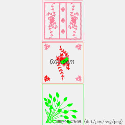 svg矢量绣花图下载