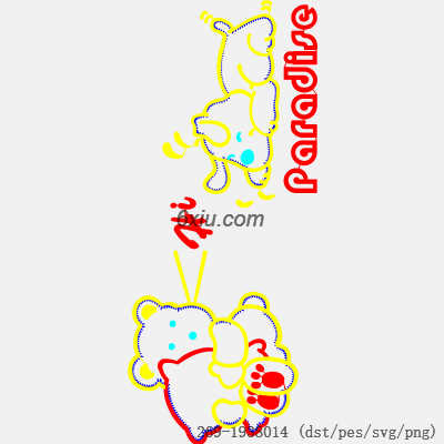 svg矢量绣花图下载