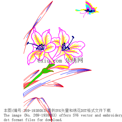 svg矢量绣花图下载
