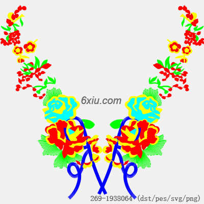 svg矢量绣花图下载