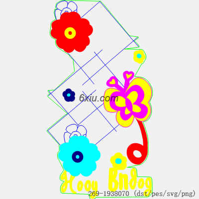 svg矢量绣花图下载