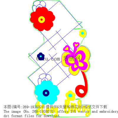 svg矢量绣花图下载