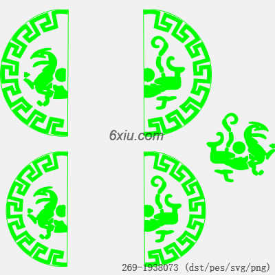 svg矢量绣花图下载