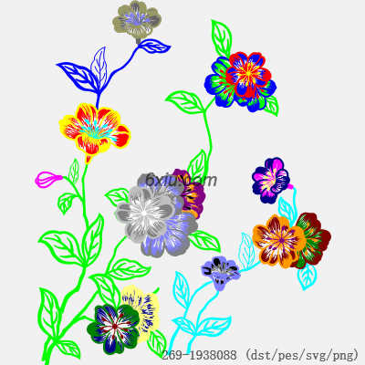 svg矢量绣花图下载