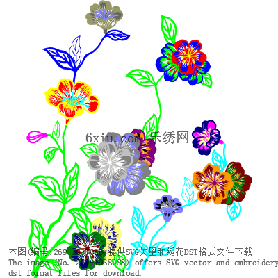 svg矢量绣花图下载