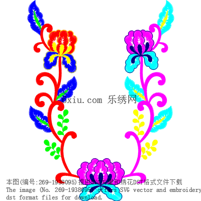 svg矢量绣花图下载
