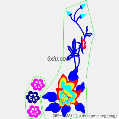 svg矢量绣花图下载