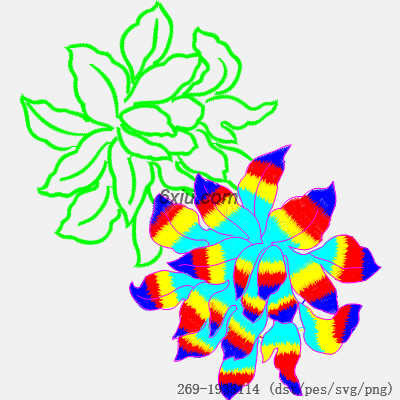 svg矢量绣花图下载