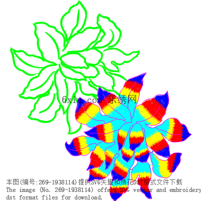 svg矢量绣花图下载