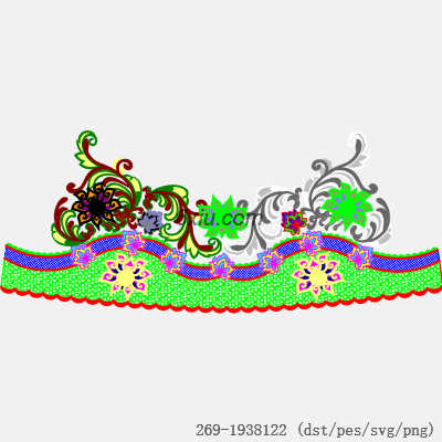 svg矢量绣花图下载