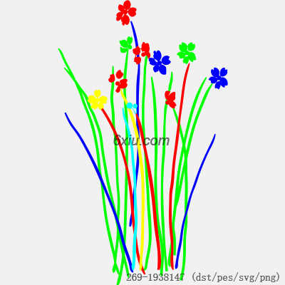 svg矢量绣花图下载