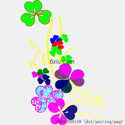 svg矢量绣花图下载