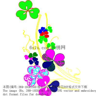 svg矢量绣花图下载