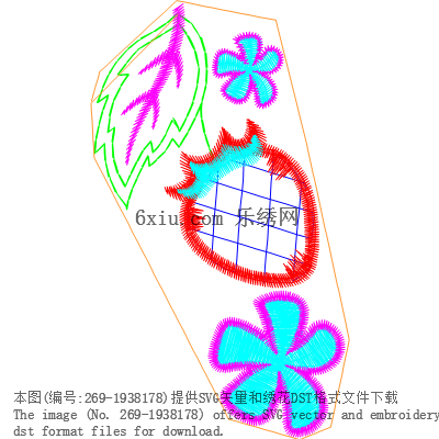 svg矢量绣花图下载