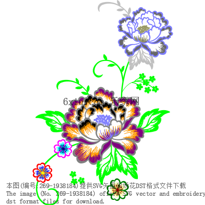 svg矢量绣花图下载