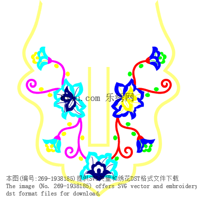 svg矢量绣花图下载