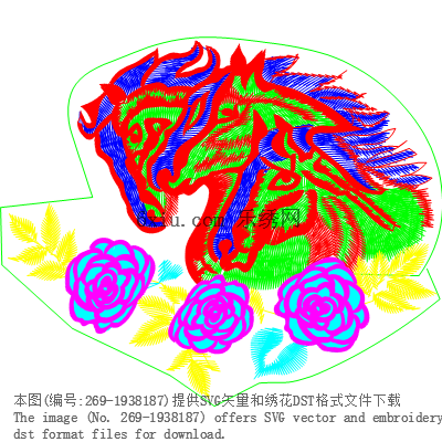 svg矢量绣花图下载