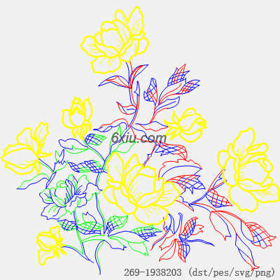 svg矢量绣花图下载