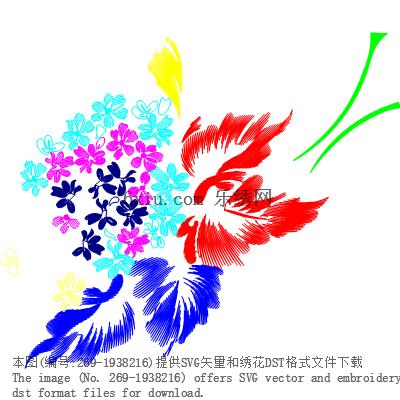 svg矢量绣花图下载
