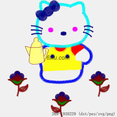 svg矢量绣花图下载
