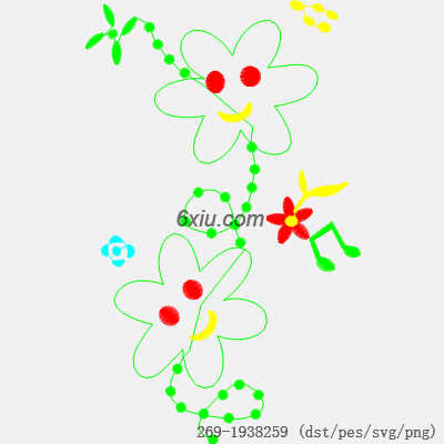 svg矢量绣花图下载