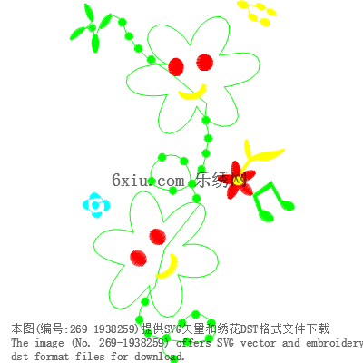 svg矢量绣花图下载