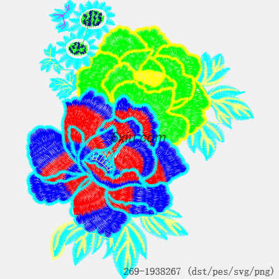 svg矢量绣花图下载