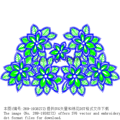 svg矢量绣花图下载