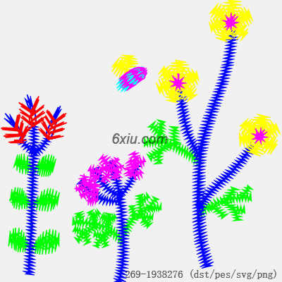 svg矢量绣花图下载