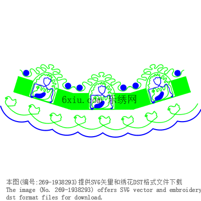 svg矢量绣花图下载